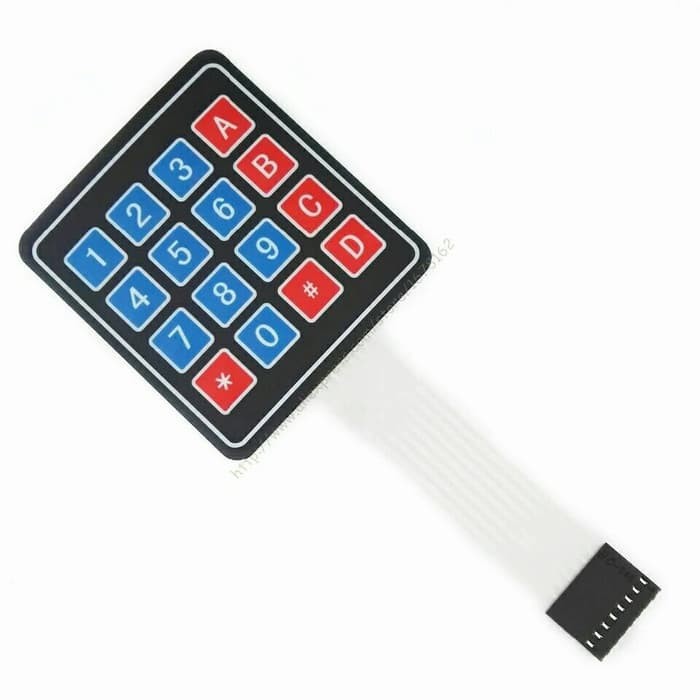 Keypad Membran 4x4 Matrix Arduino Key Pad Membrane 4 x 4