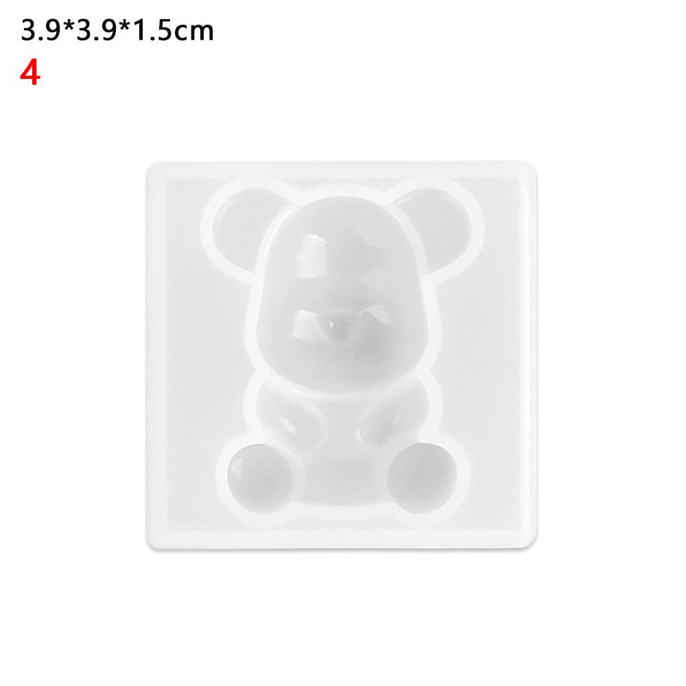 PREVA Teddy Bear Silicone Mould Fashion Key Chain DIY Jewelry Making