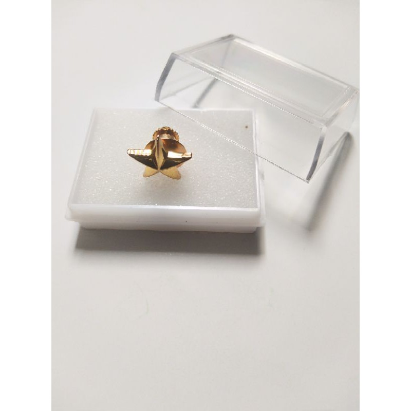 Asessoris pin bintang,pin bintang 1 pin ok chrome emas