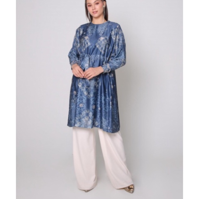 Andalusia Tunik Navy Blue Size S