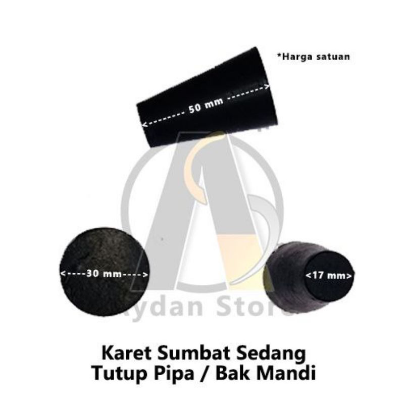 Karet Sumbat Tutup Bak Mandi / Stopper Sedang