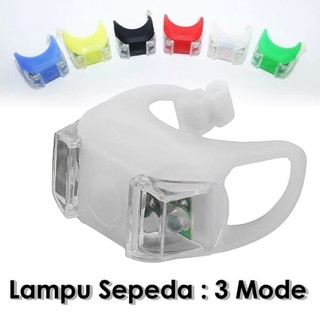  Lampu  Sepeda  LED Lampu  Sepeda  Depan Belakang  3 Mode 