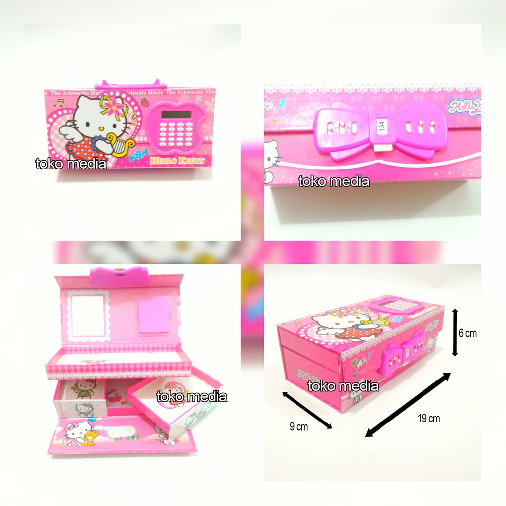 

Terunik Kotak Tempat Pensil Pakai Kode Angka Ada Kalkulator HELLO KITTY PINK