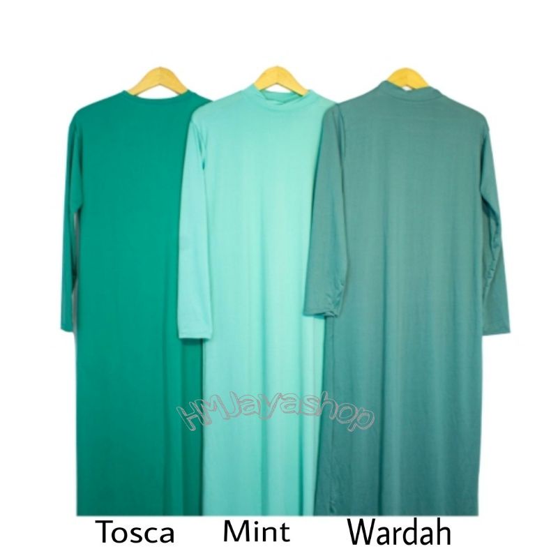 Inner Dress Lengan Panjang Balon Iner Gamis Polos Spandex