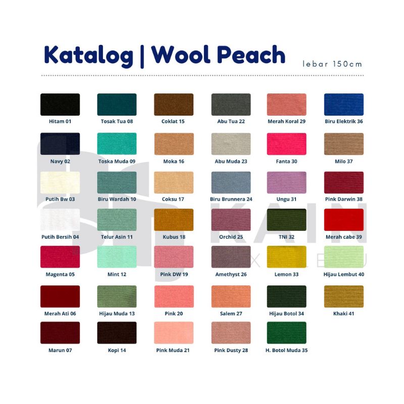 kain woolpeach grade A