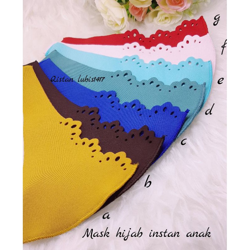 mask hijab instan anak beli 10 free 2