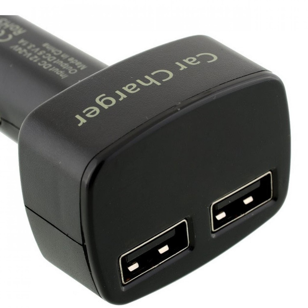 Dual USB Car Charger with LED Display - EC2