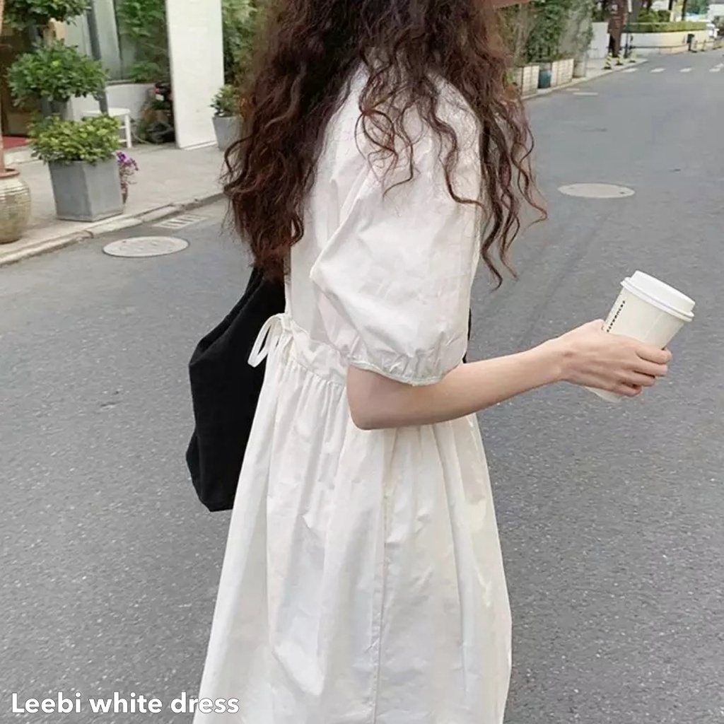 Leebi white dress -Thejanclothes
