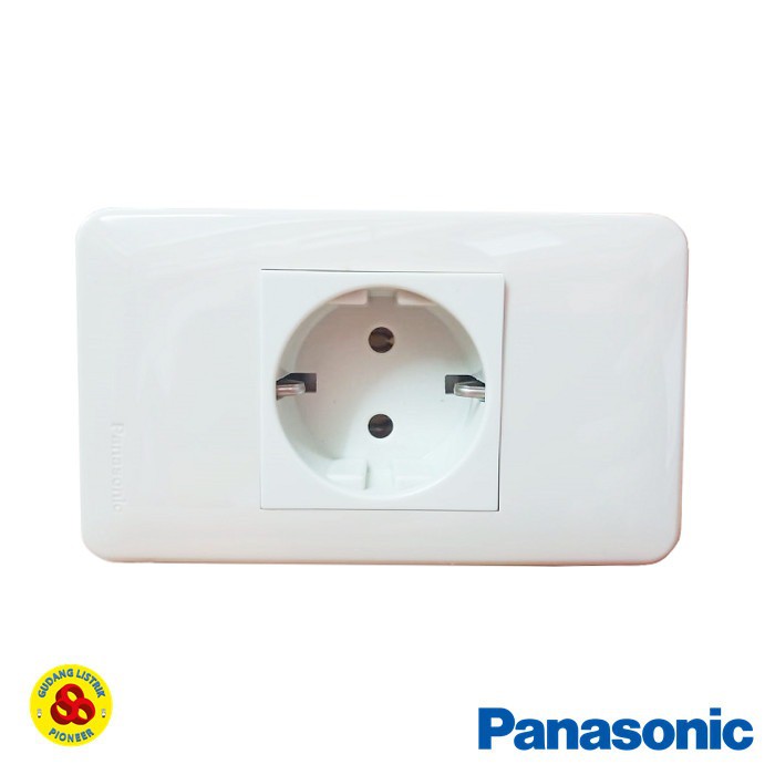 Panasonic Stop Kontak Non CP 1 Gang WZJ1122 Socket Inbow Frame WZJ1781