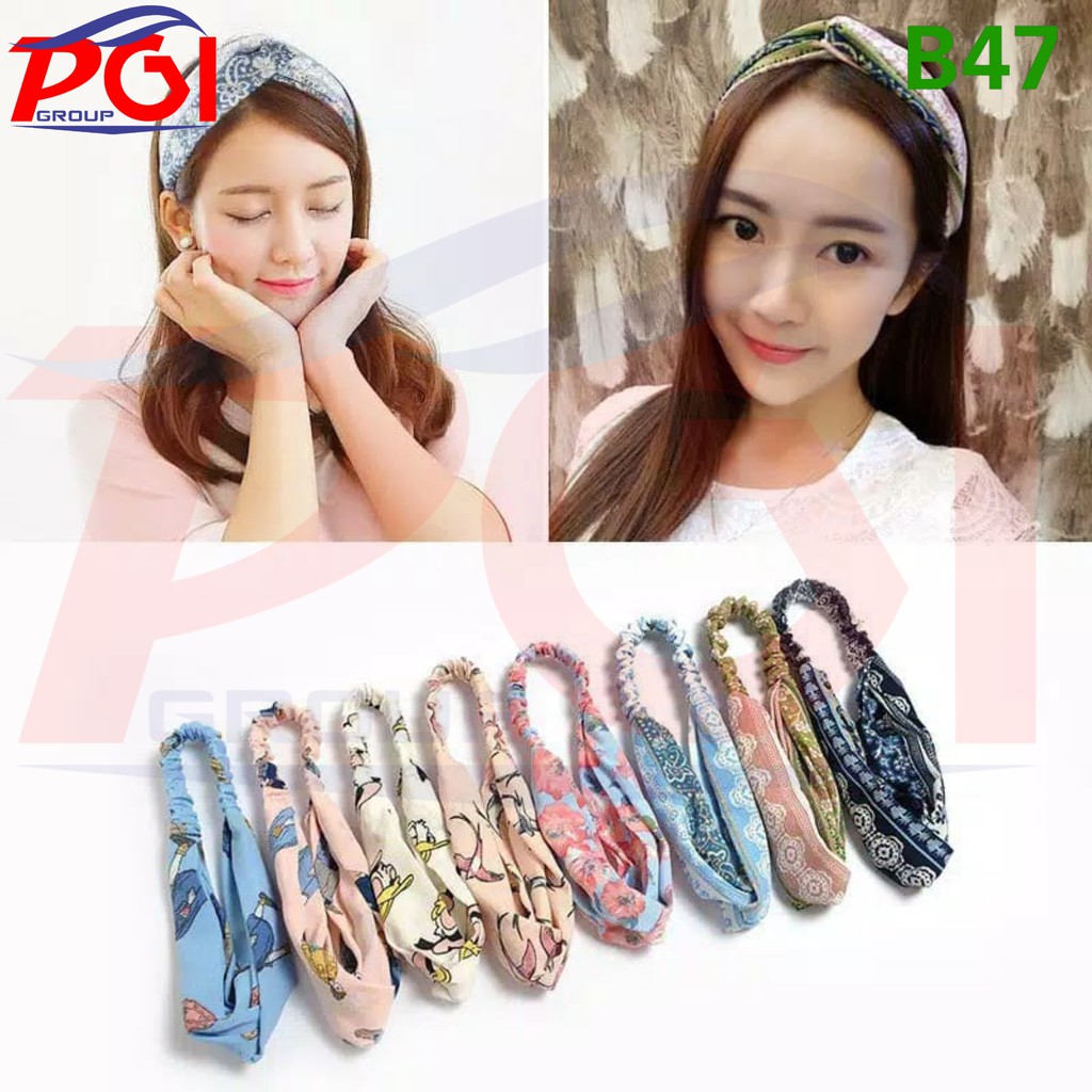 B ( B47 ) BANDO KOREA / BANDANA RAMBUT HEADBAND MANDI HEAD BAND FACIAL