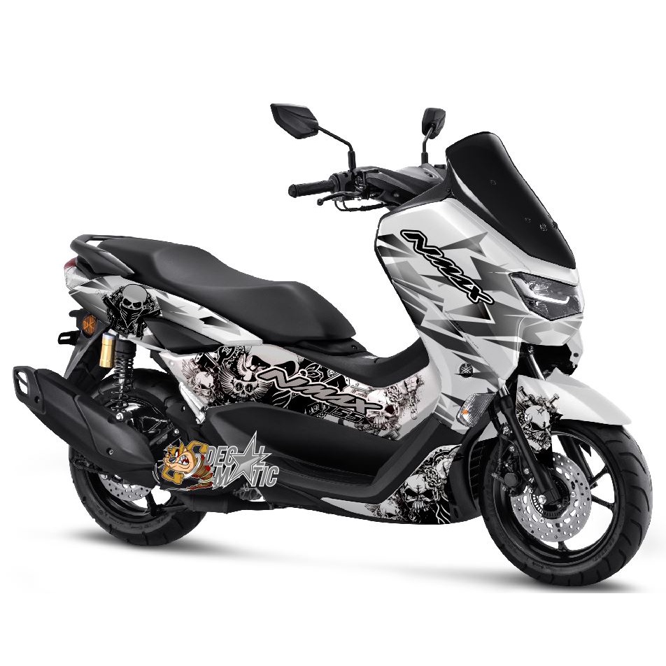 Decal Stiker  Full Body New nmax 2020 Biru - Motif Tengkorak