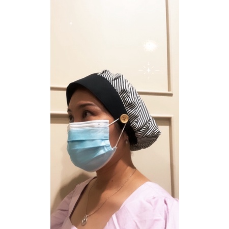 Fawn’G Handmade - Reversible Surgical Cap / Scrub Cap / Head Cap / Topi Kain