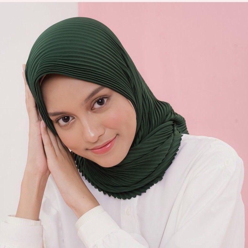 HIJAB SEGI EMPAT PLISKET LIDI TERBARU TERMURAH HIGH QUALITY ( COD)