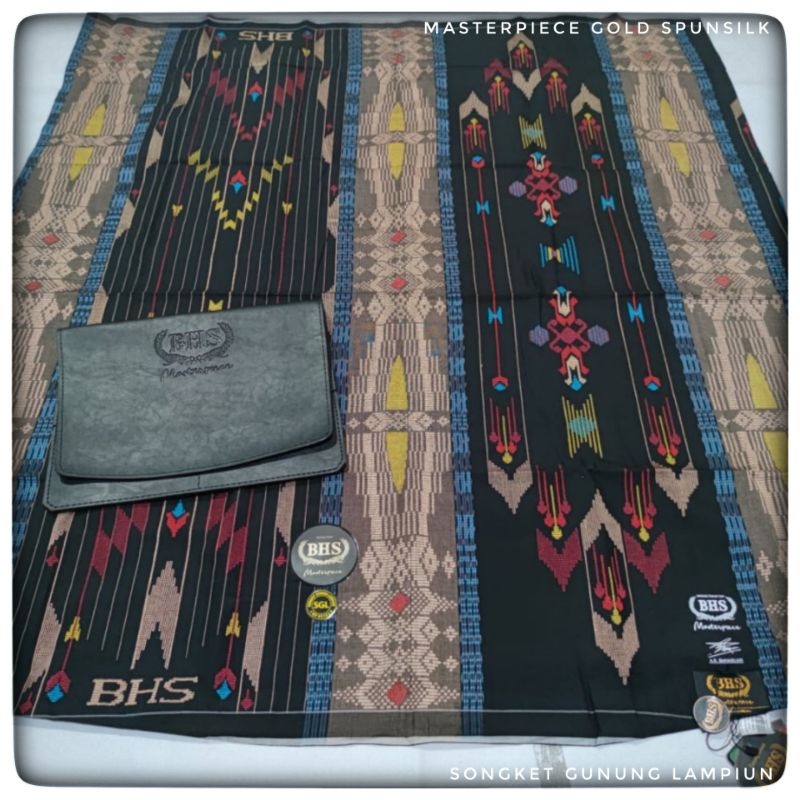 Sarung BHS SGL Songket Gunung Lampiun Gold Spunsilk Masterpiece