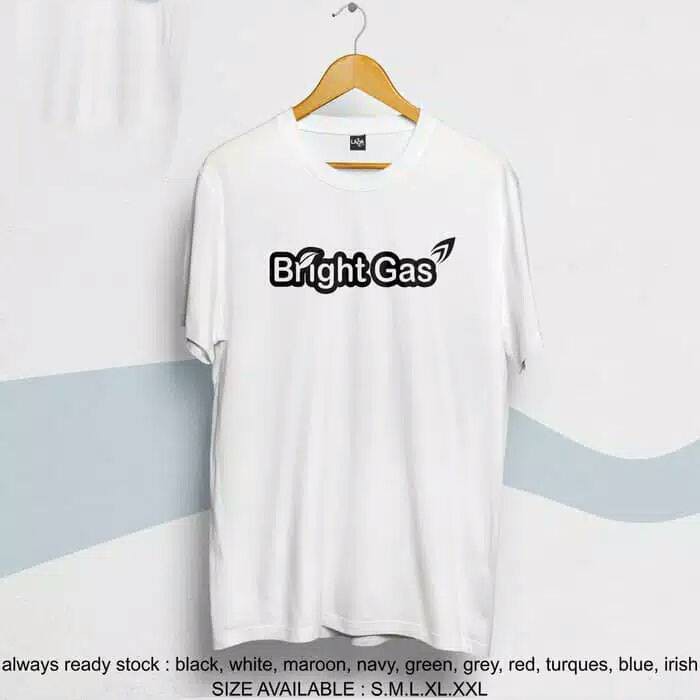 kaos distro bright gas premium / kaos baju bright gas