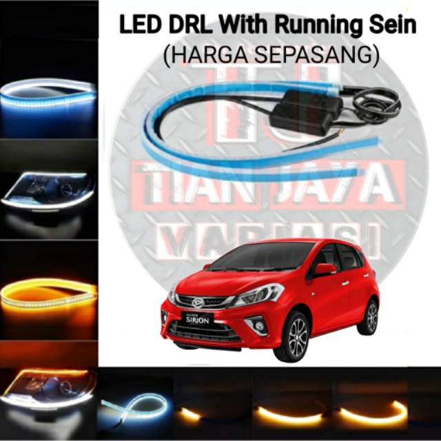 Lampu Alis New SIRION 2020 Headlamp LED DRL Fungsi Sen Running Waterproof Fleksibel High Quality