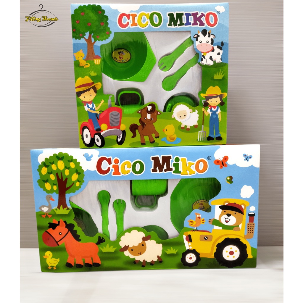 Feeding Set Cico Miko / Set Perlengkapan Tempat Alat Makan Bayi / Hadiah Kado Lahiran