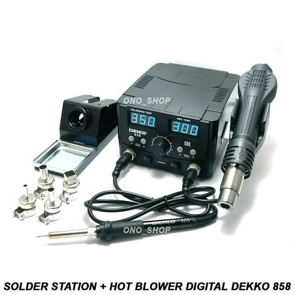 Digital Solder Station Plus Solder Uap Hot Blower Dekko 858 N05