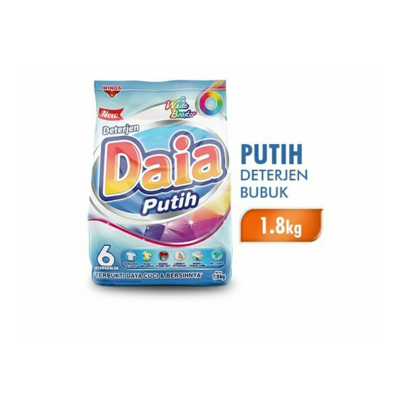 Daia Detergent Bubuk Putih ExtrakPemutih 1.7Kg