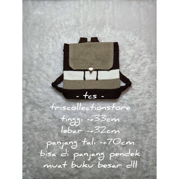 Jual Promo tas rajut ransel, gendong, gandong, tas punggung, model