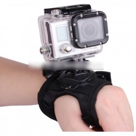 Glove Style Velcro Wrist Band with Mount for Xiaomi Yi / Xiaomi Yi 2 4K and GoPro Hero 3+ / 3 / 2 /1