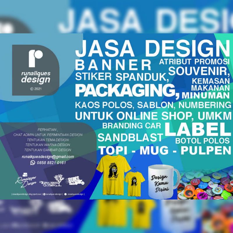DESAIN OLSHOP BANNER SPANDUK STEMPEL BROSUR KAOS DESIGN OLSHOP USAHA KULINER SOUVENIR ATRIBUT PROMOS