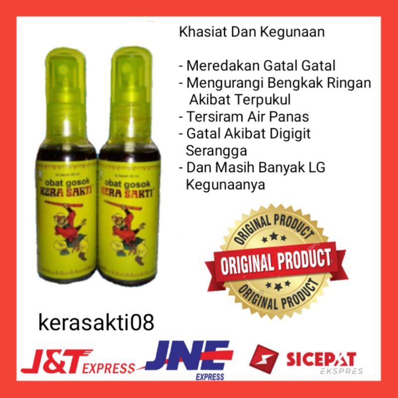 Minyak Pijat Obat Gosok Kera Sakti Hijau Original Nyeri Otot Pegal Linu Dan Gatal