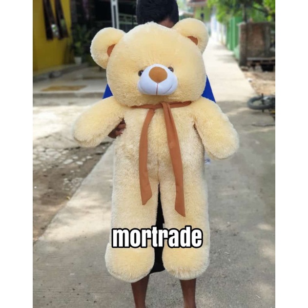 Boneka Beruang Teddy Bear Topi Syal 1 meter