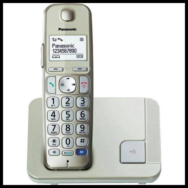 Panasonic Wireless Phone Kx-Tge210 Silver Eco Plus Clear Sound