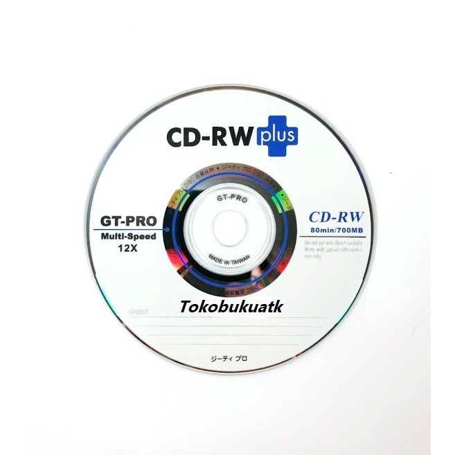 CDRW Kosong, CD-RW per keping