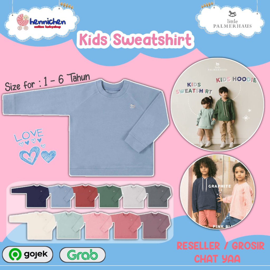 PROMO 7.7 PROMO BAJU LEBARAN Little Palmerhaus - Kids Sweatshirt 1-6 Tahun (Sweater Anak) PART 2