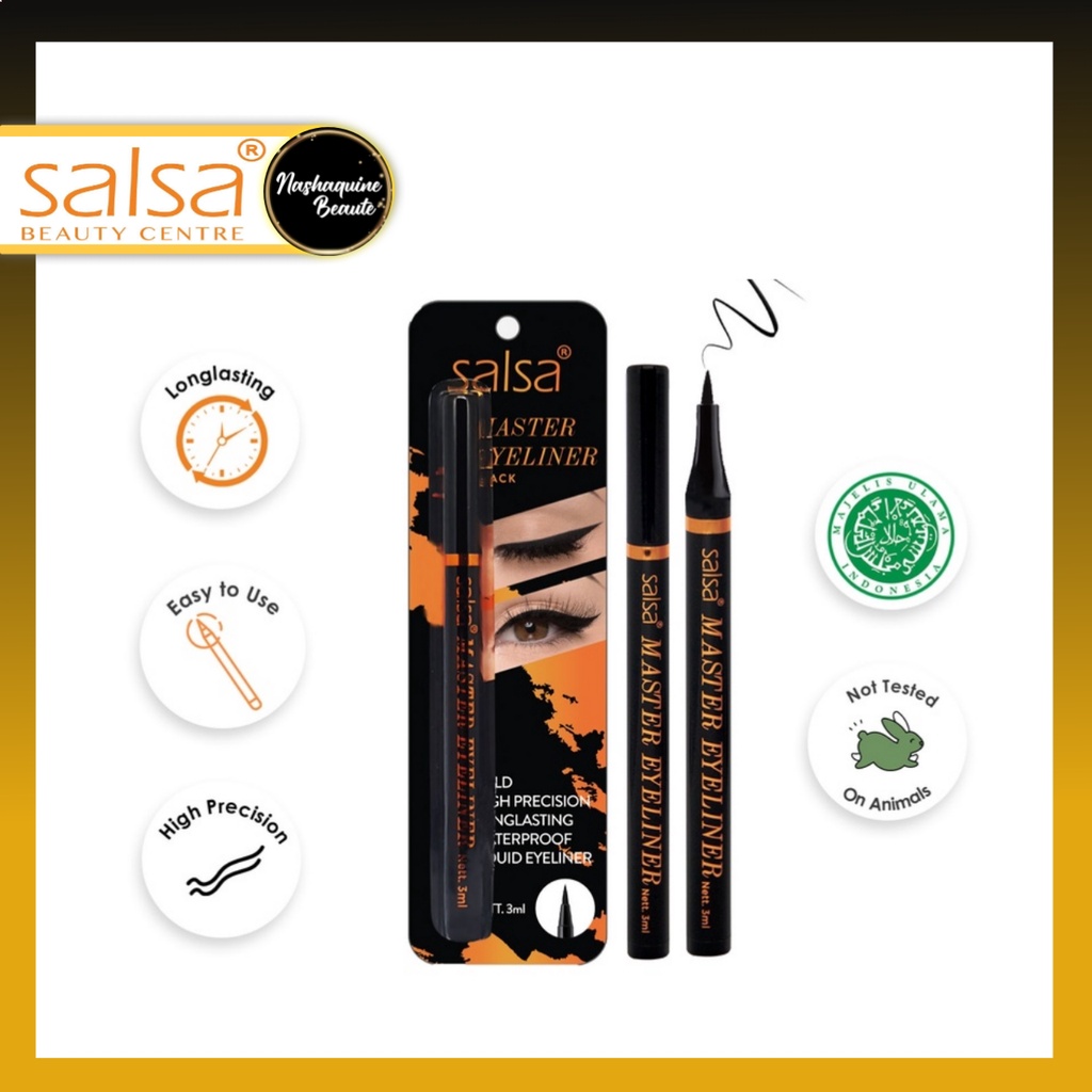 SALSA Master Eyeliner - Black Pen Eyeliner