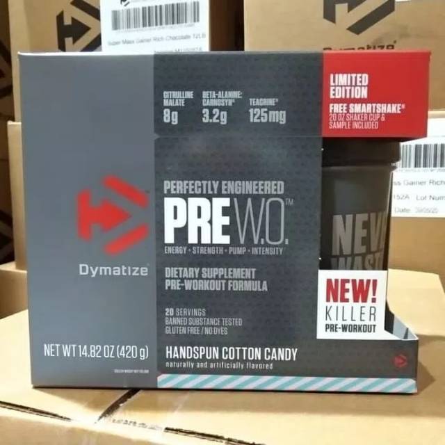 Dymatize  PRE W.O 20 Serving With Give Dymatize Pre Workout 20 Serv