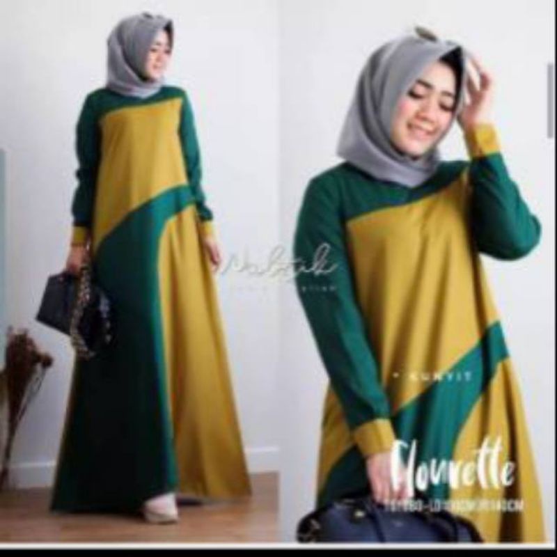 Flonrette maxi dress fashion muslim remaja wanita