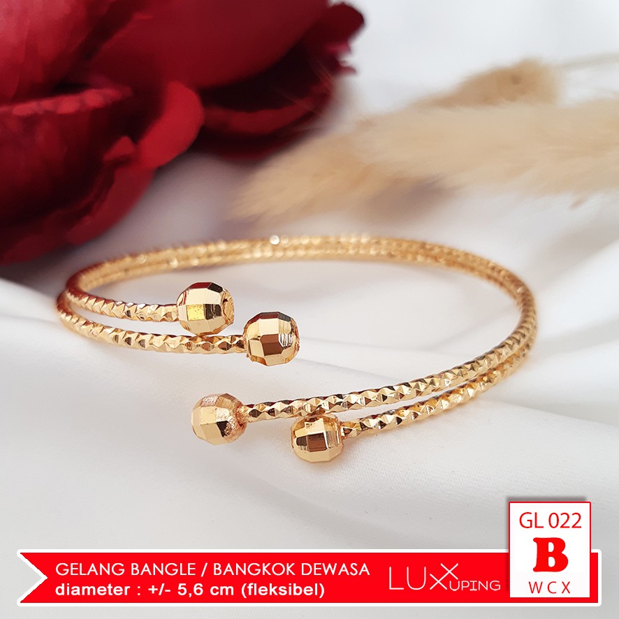 GL 022 - Gelang Hello Kitty Bangle Remaja Perhiasan Imitasi Lapis Emas 18K Bangkok - Luxx Xuping