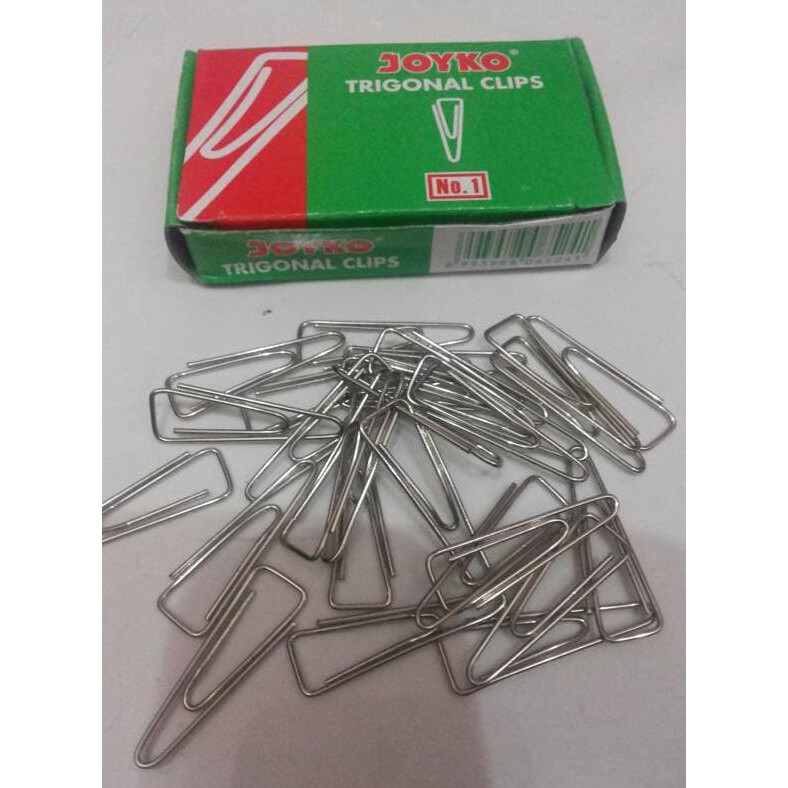 

HOT SALE|BEST SALLER Trigonal Clips Joyko No. 1 / Klip Kertas Ukuran Sedang Nomor 1