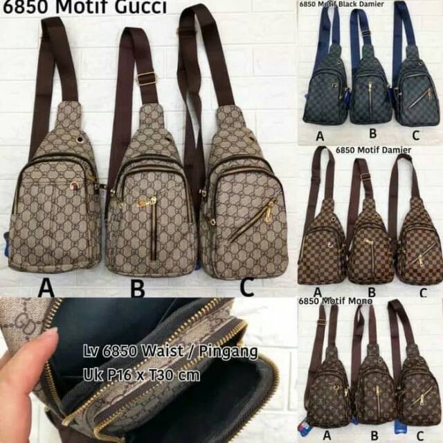 TAS LV SELEMPANG WAISTBAG TAS FASHION PRIA