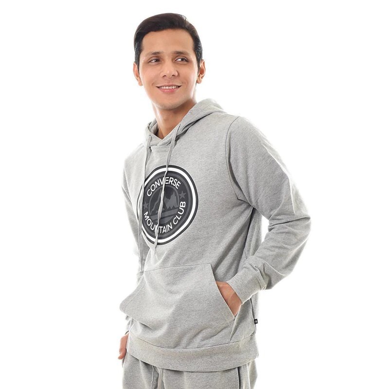 JAKET CONVERSE MOUNTAIN CLUB HOODIE Grey Original