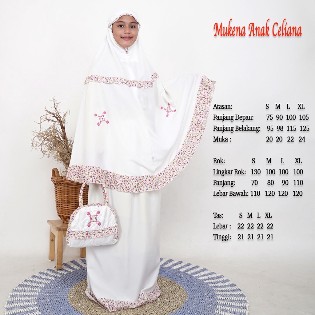 mukena anak katun rempel amanah best seller