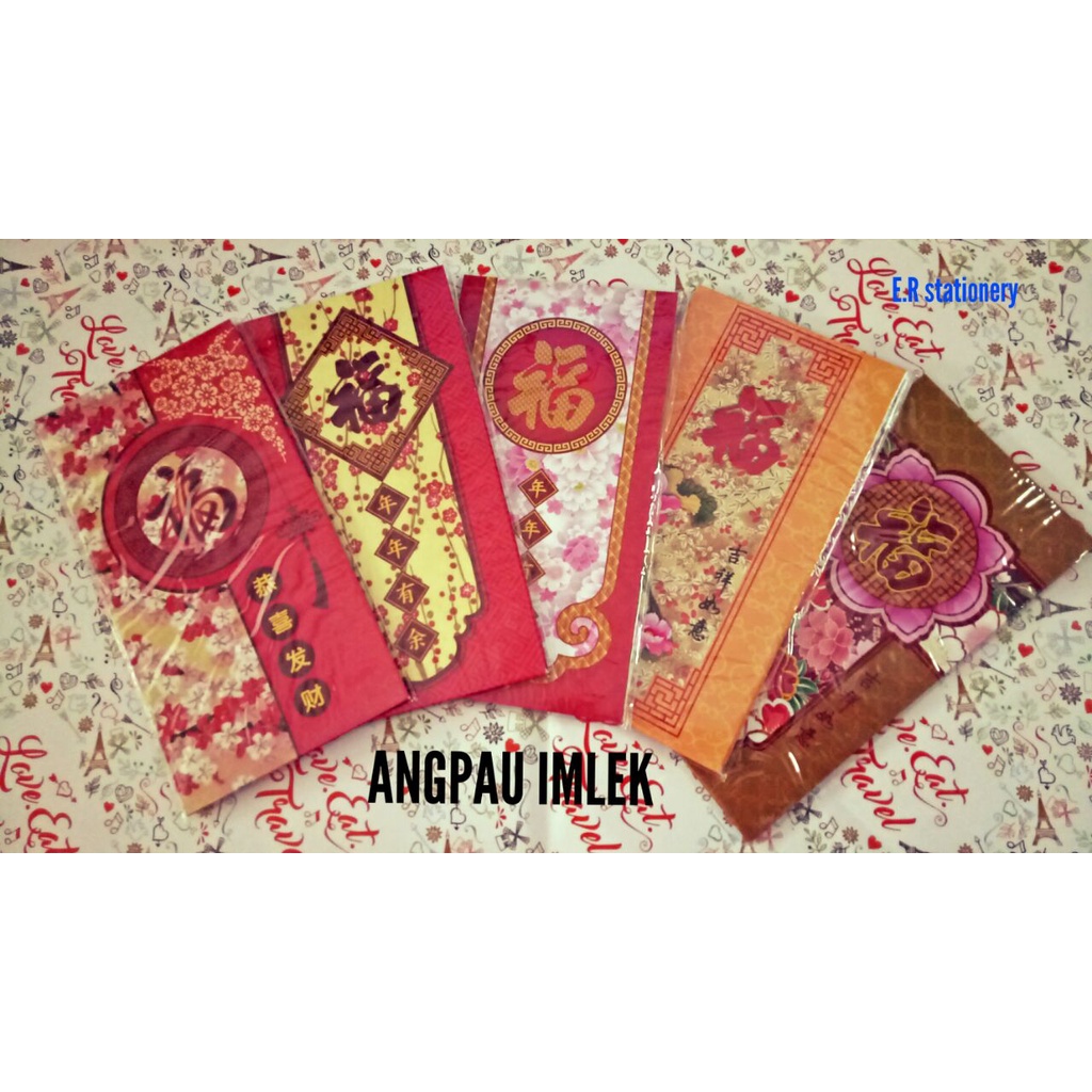 

AMPLOP / ANGPAO LEBARAN IMLEK PANJANG 8X17CM HARGA PERPAK ISI 5PCS