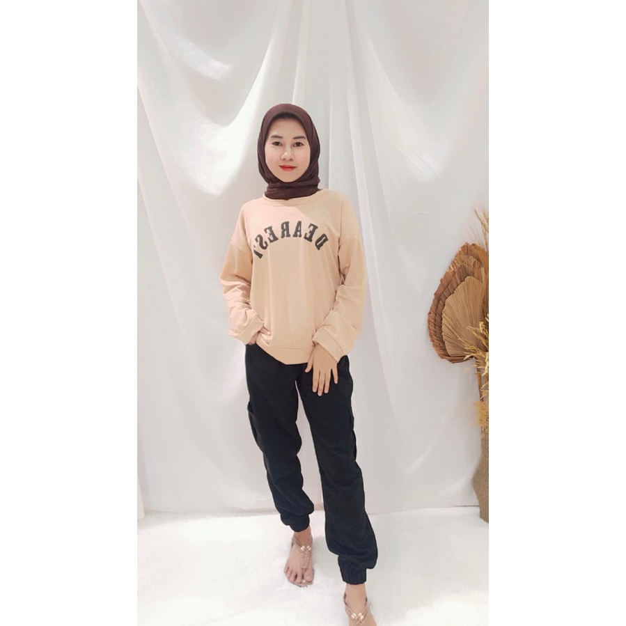 FC - DEAREST OVERSIZE SWEATER - SWEATER OBLONG CREWNECK WANITA