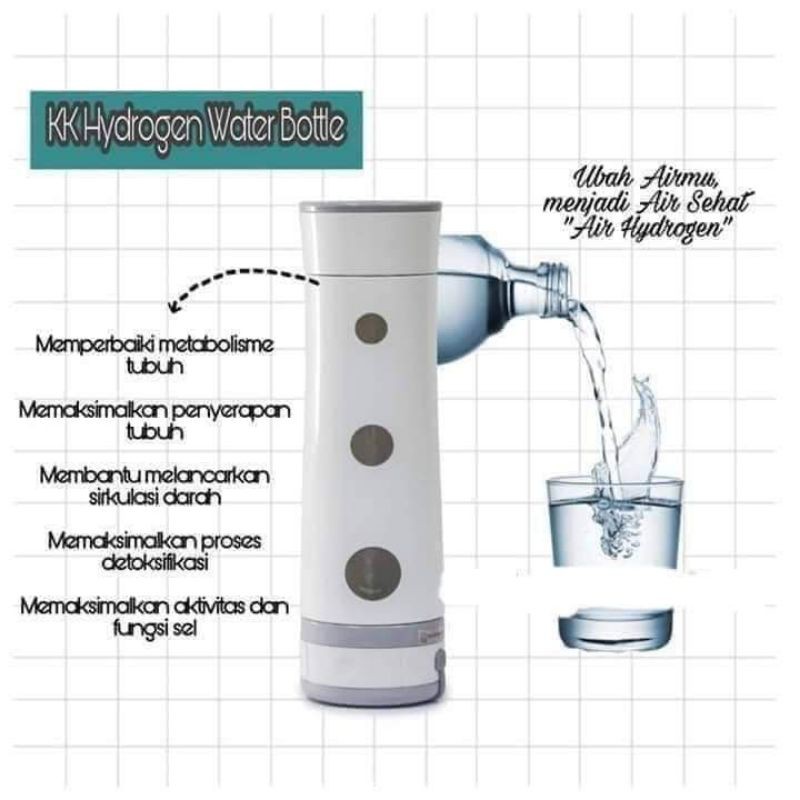 KK HWB BOTOL AIR HYDROGEN - HYDROGEN WATER BOTTLE KK