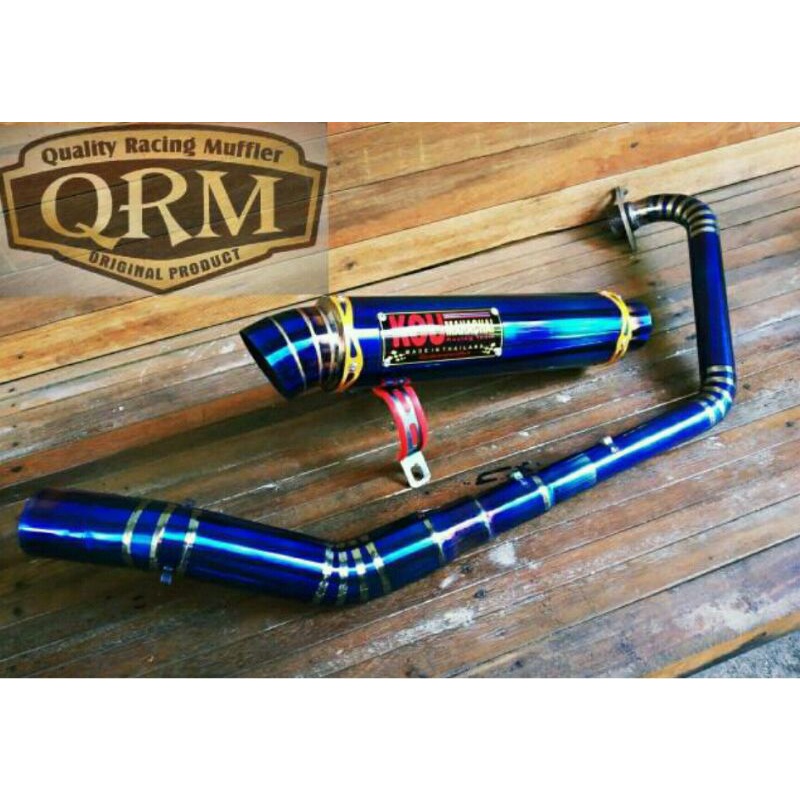 knalpot (koumahachai) bluemoon. (sonic-mxking-cb150R-satriaFu-