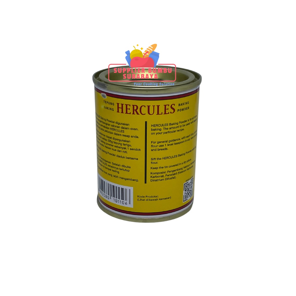 Hercules Double Acting Baking Powder / Tepung Pengembang Kue 110g