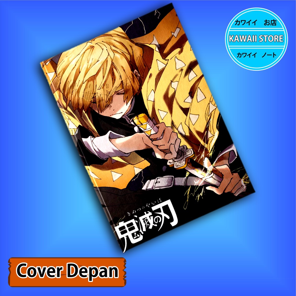 

Notebook / Pocket book Hard Cover Anime Kimetsu no Yaiba ZENITSU uk A5 & A6 / Notes Book