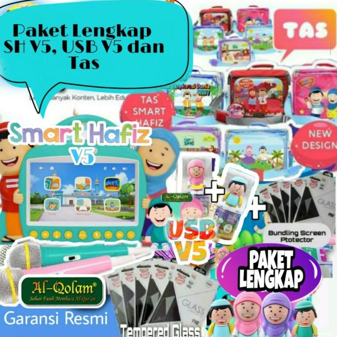 Paket lengkap Smart hafiz New Versi 5, USB, Tas dan Tempered Glass