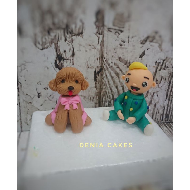 

Figurin fondant cocomelon and doggy