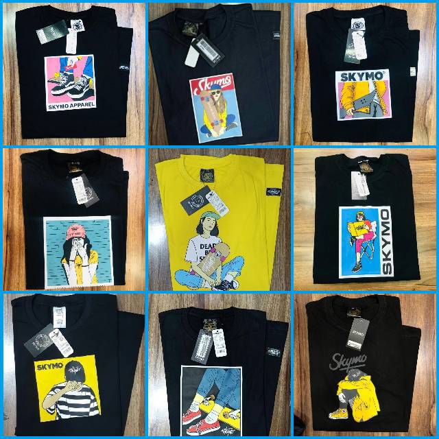  Bayar Di  Tempat  KAOS DISTRO SKYMO BAJU KAOS BANDUNG  T 