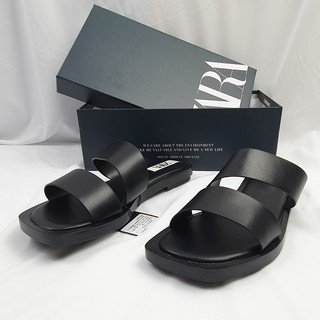  Zara  Basic Flat Double Strap Sandal  281 Shopee  Indonesia