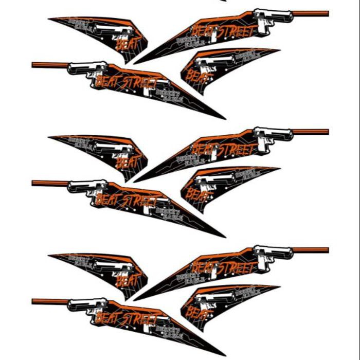 TERBARU STRIPING BEAT STREET HONDA STIKER MOTOR STICKER